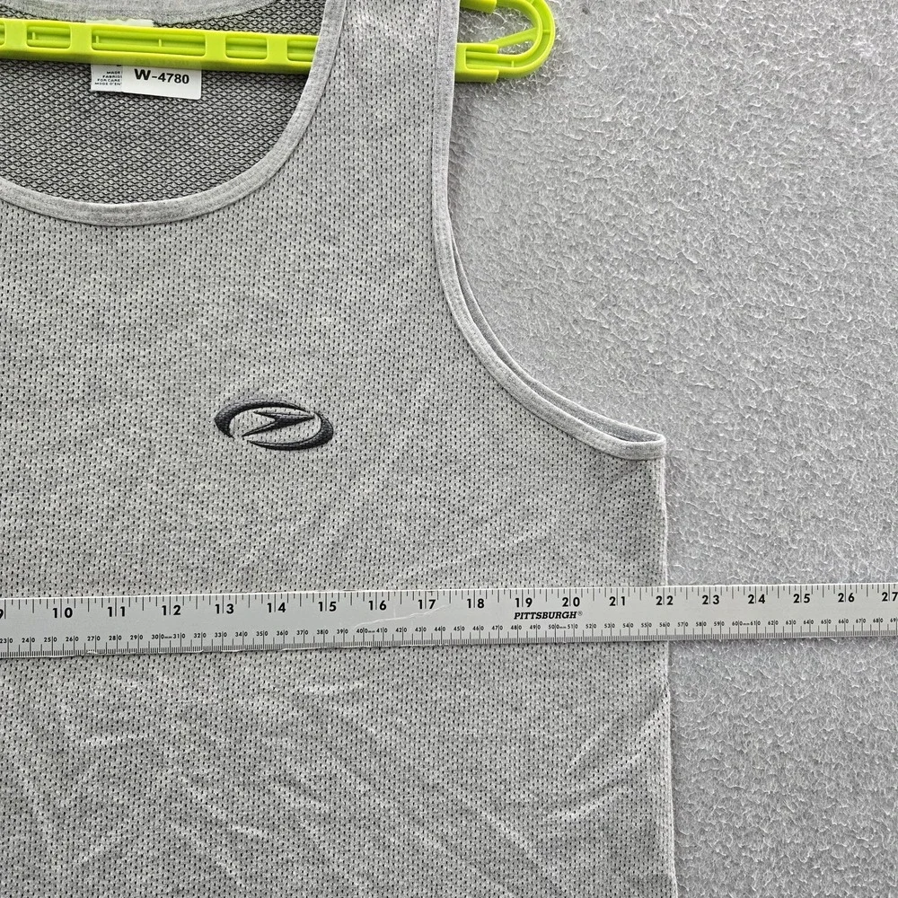 VINTAGE Speedo Men Swimwear L/G Gray Swim Tank‎ Logo Sleeveless